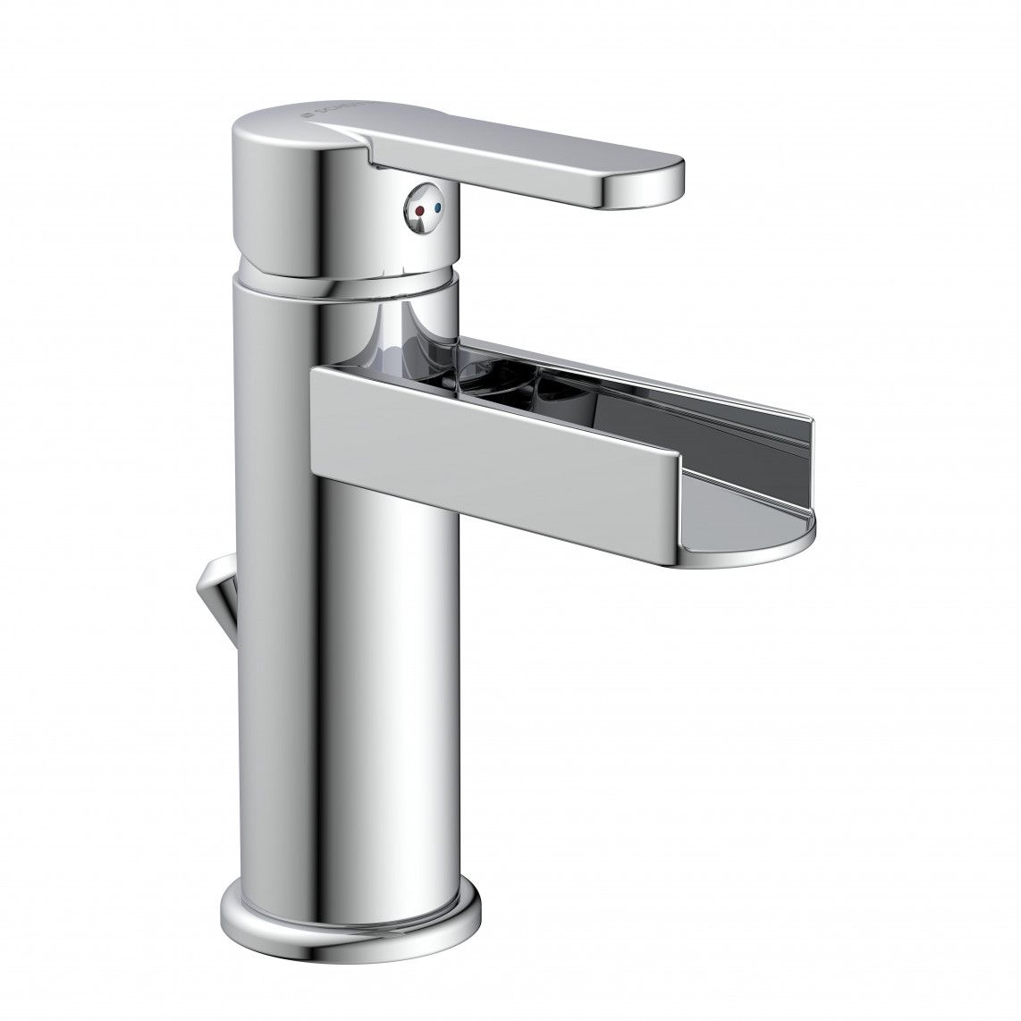 26110 NIAGARA Wash basin mixer, chrome, with waterfall spout vue 2