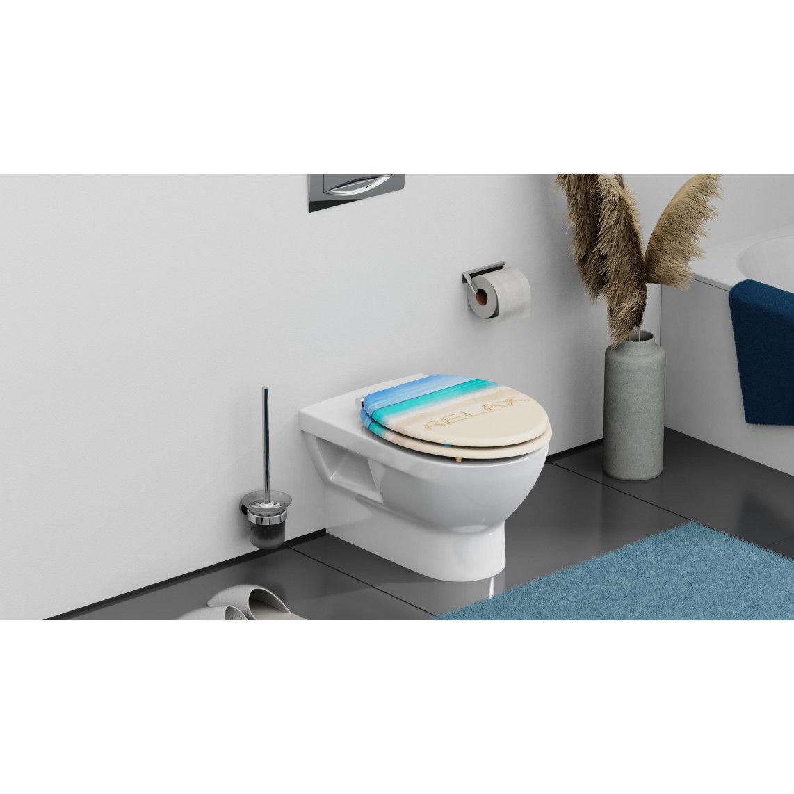 80131 MDF WC-zitting RELAX, met valrem vue 11