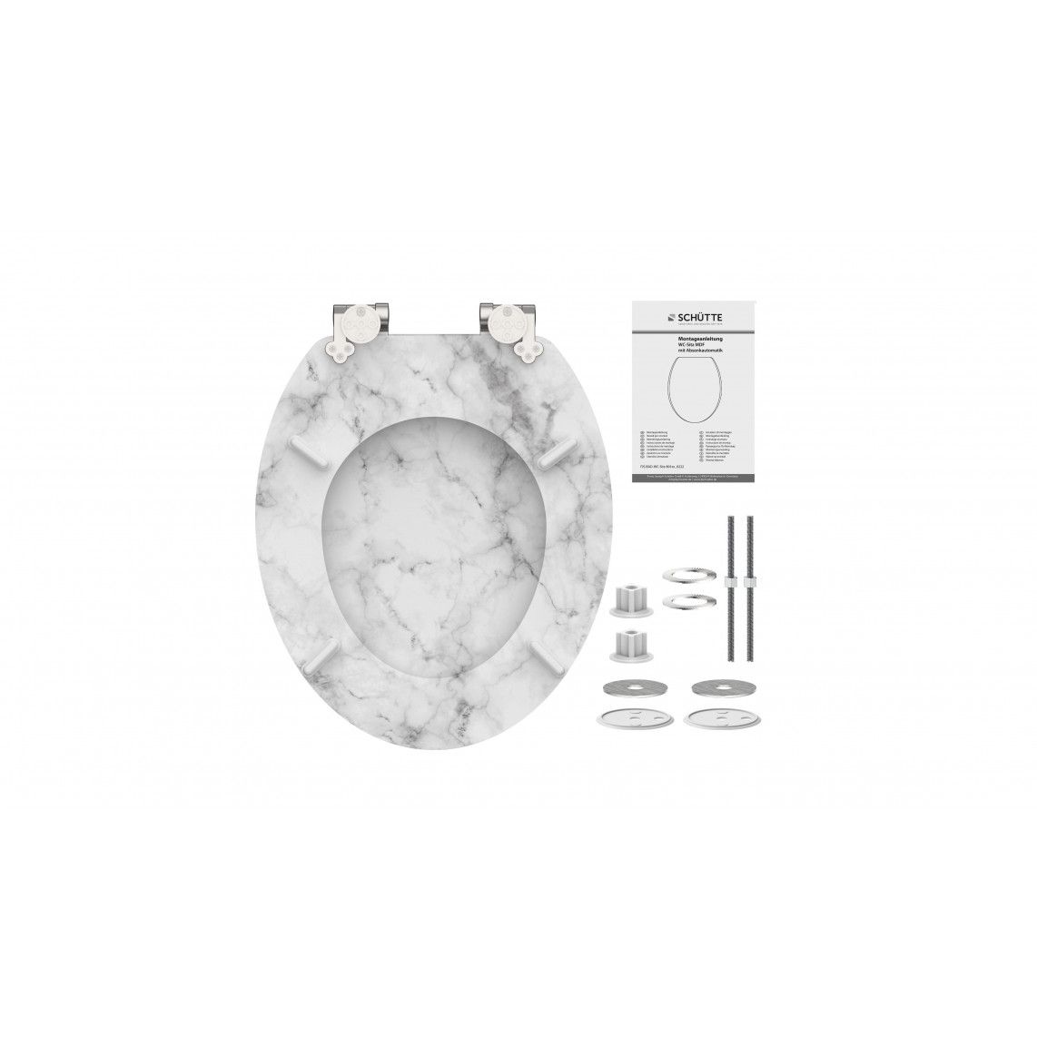 80194 MDF Toilet seat MARMOR STONE, with soft close vue 7