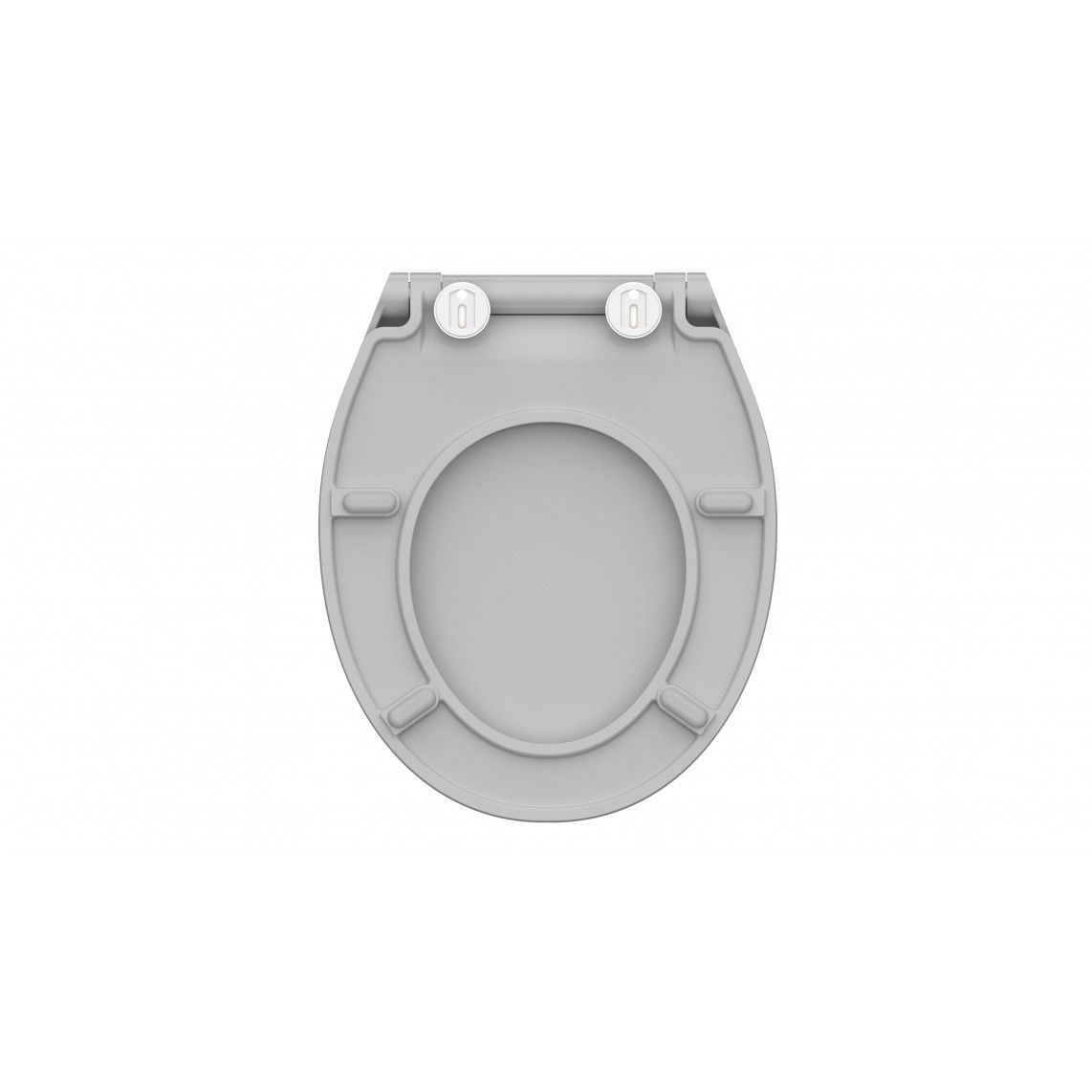 82702 Duroplast WC-zitting SLIM GREY, met valrem en afneembaar vue 6