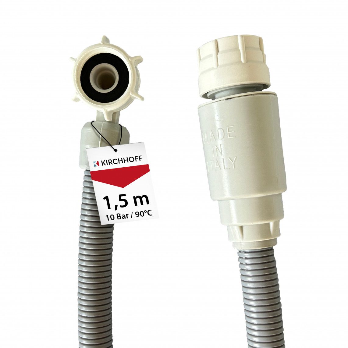 98657210 Safety-tapered inlet hose, 3/4" female x 1,5 m x 3/4" female, max. 10 bar / 90°C vue 3