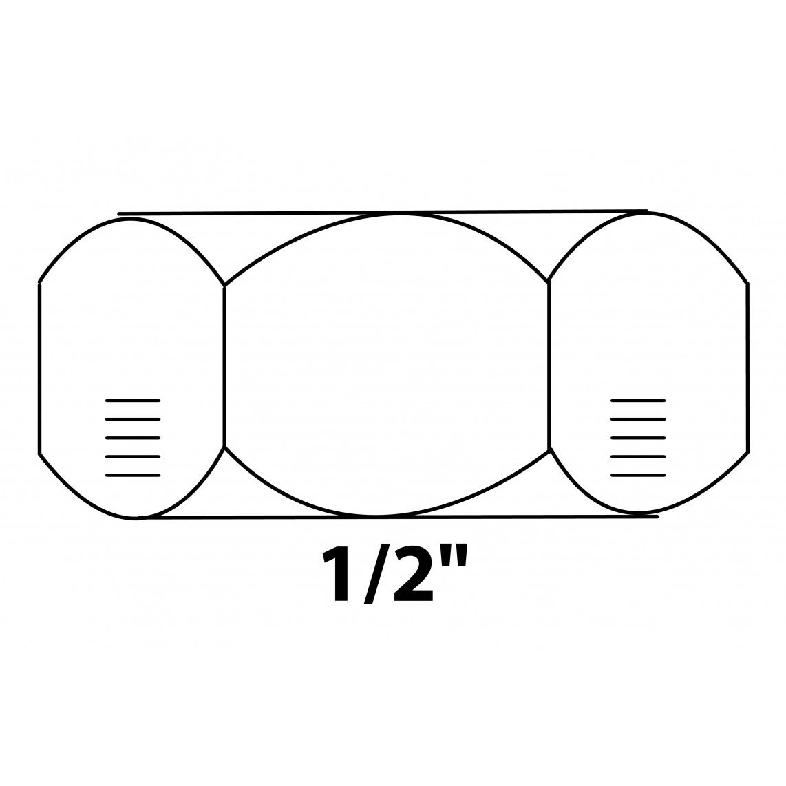 989432155 End cap, brass, chrome, 1/2" female vue 2