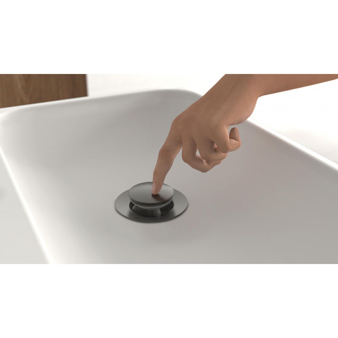 33612 NEW YORK Wash basin mixer, graphite matt vue 3