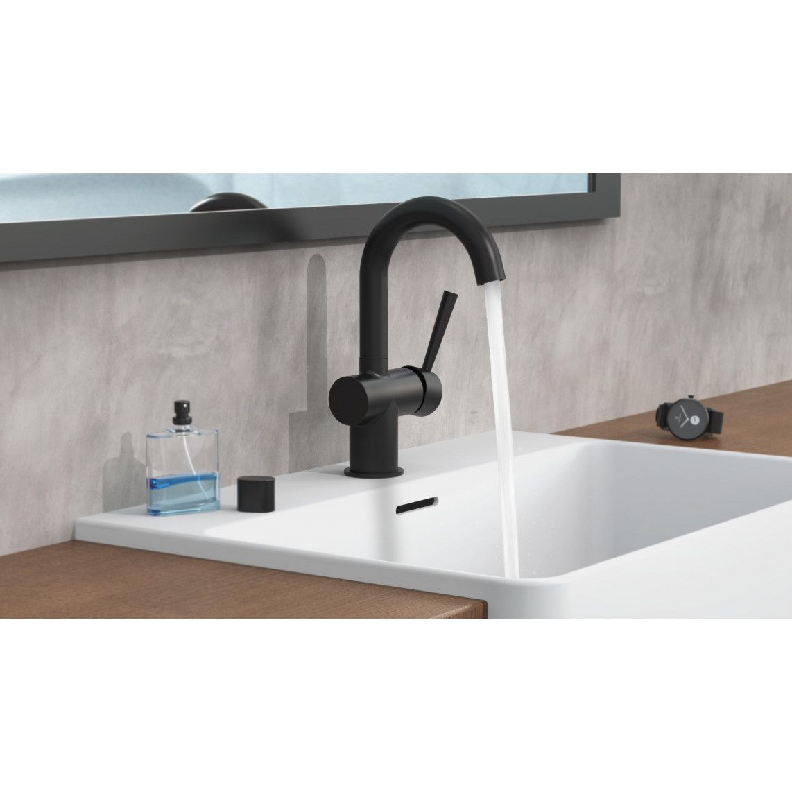 79016 CORNWALL Mitigeur lavabo, noir mat vue 8