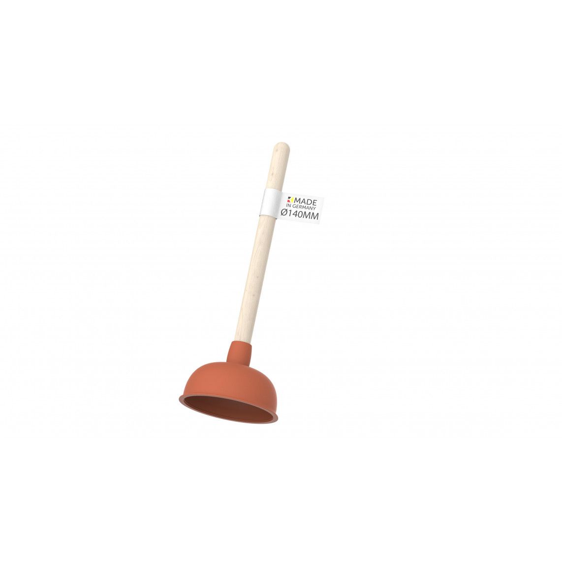 99908200 Spout cleaner, red, Ø 140 mm, with wooden handle vue 4