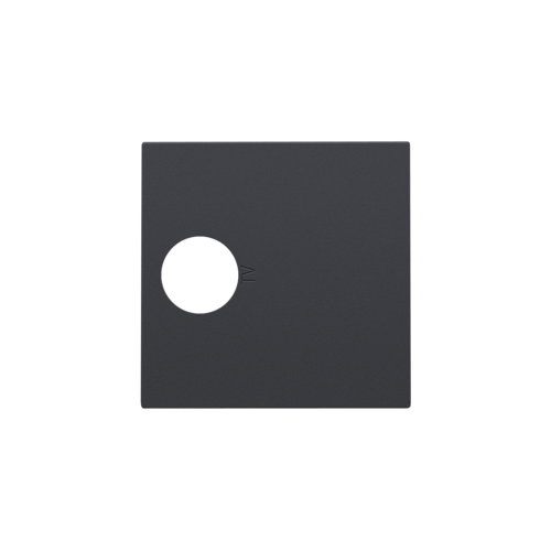 Set de finition pour connexion coaxiale simple pour TV, couleur anthracite coated
