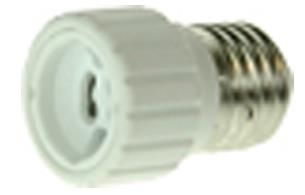 Adaptateur de soquet - E27 mâle - Gu10 femelle - céramique - Blanc
