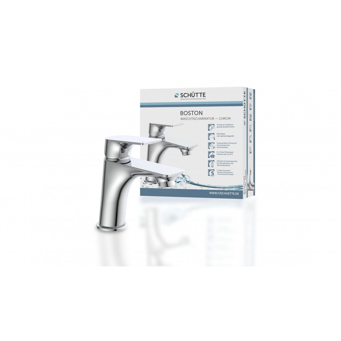 33210 BOSTON Wash basin mixer, chrome vue 5