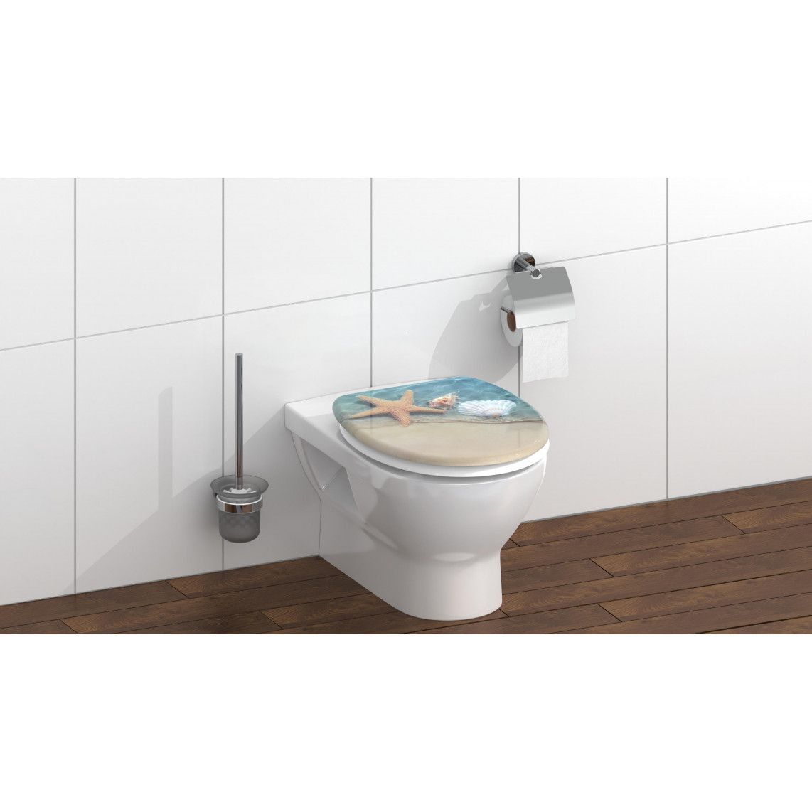 82196 Duroplast WC-zitting BEACH, met valrem vue 11