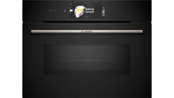Four serie 8 combi micro-ondes 45cm, 22 modes de cuisson, 900W (grill 2,80kW), pyrolyse, Home connec