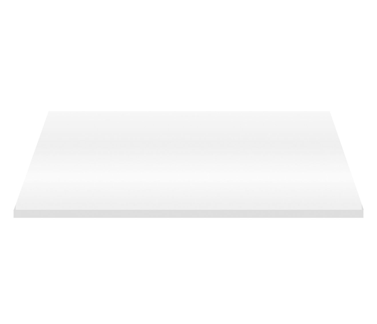 Aloni Tablette EN Mdf (96.4×45.5×2.6 Cm) - Blanc Brillant