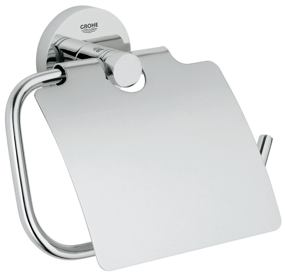 Grohe Essentials Porte-papier Métal Caché Avec Couvercle Chromé