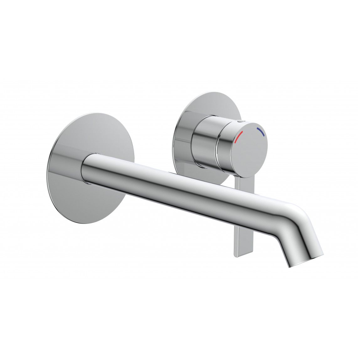 33160 LOS ANGELES Wash basin mixer, chrome, for wall fixing vue 2