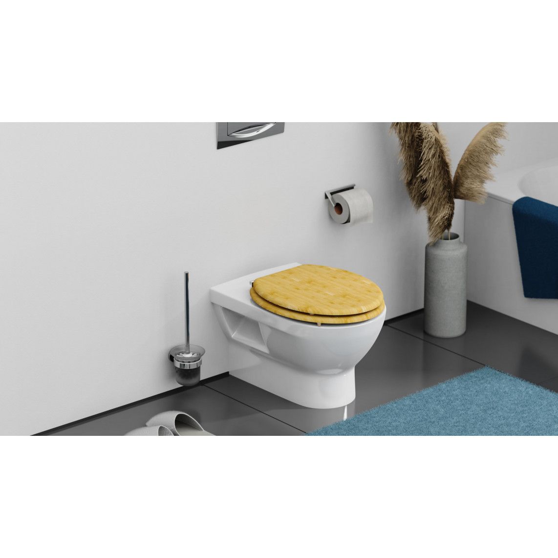 81001 Bamboe WC-zitting NATURAL BAMBOO vue 9