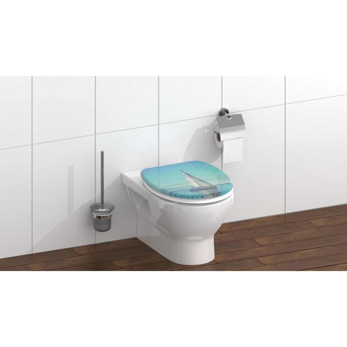 82148 Duroplast Toilet seat SAILING, with soft close vue 8