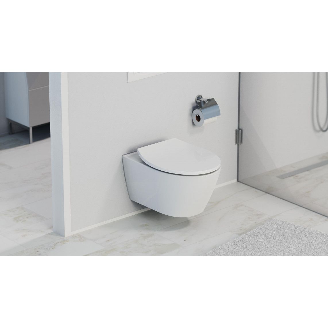82950 Duroplast Toilet seat, with LED night light, with soft close and quick release vue 11