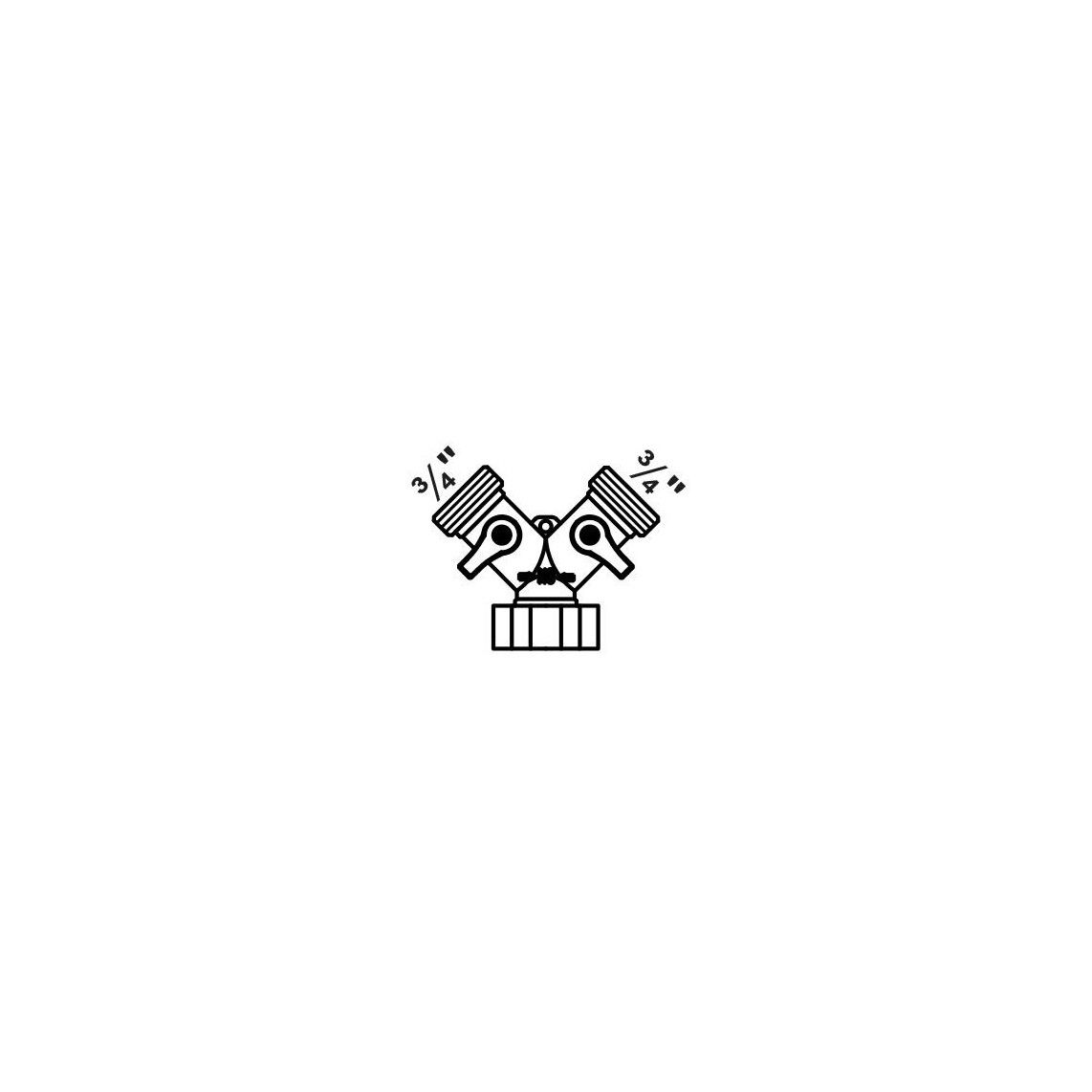 98740000 MS Y-fitting, blanco vue 2