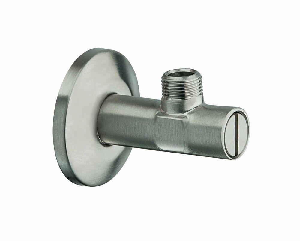 Nero Robinet D'arrêt Design Nickel Brossé