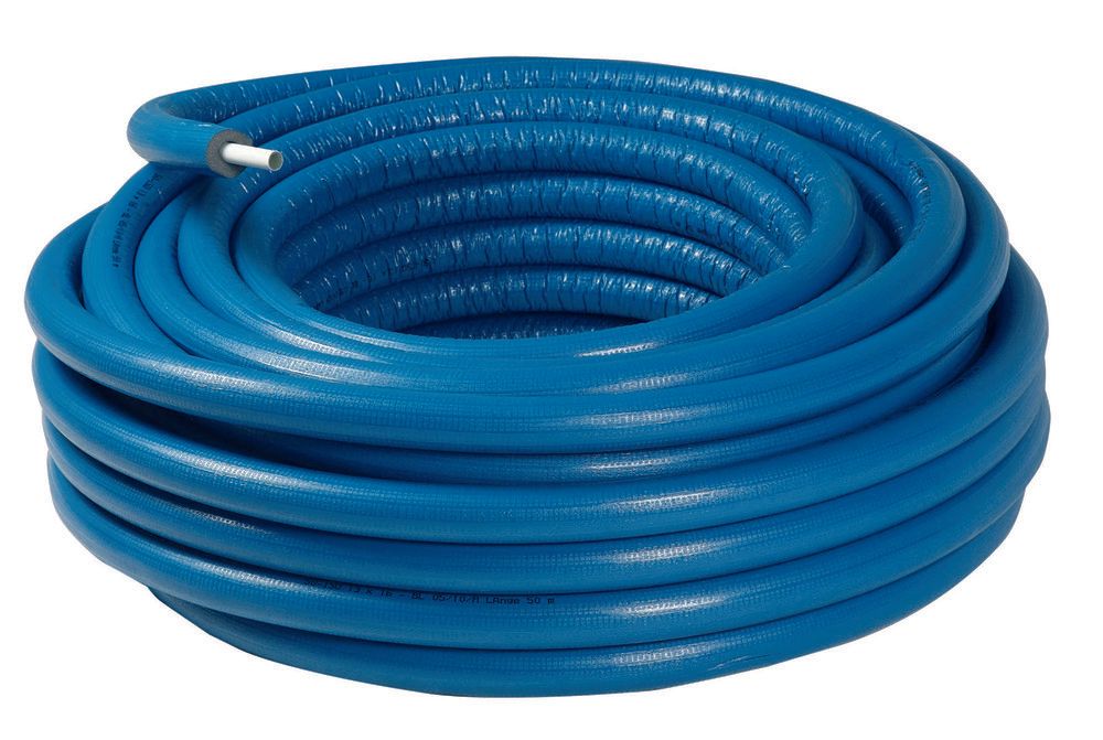 Comap Multiskin MS4 Tube Multicouche Rouleau Pex-alu Pré-isolé Bleu 6MM D32 25M