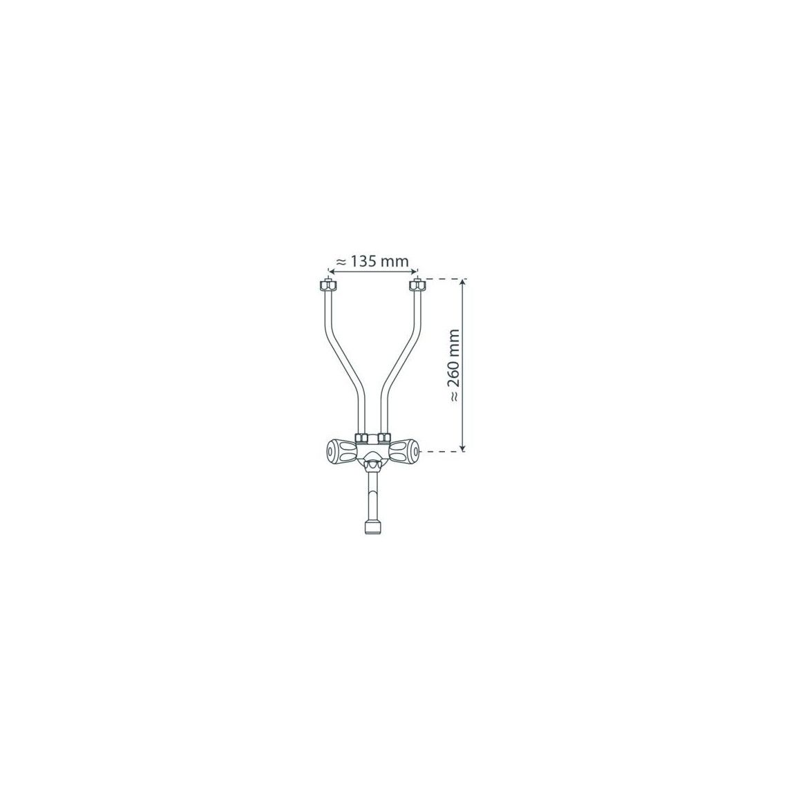37690 Sink mixer low pressure, chrome, for 5 liter over sink boiler vue 8