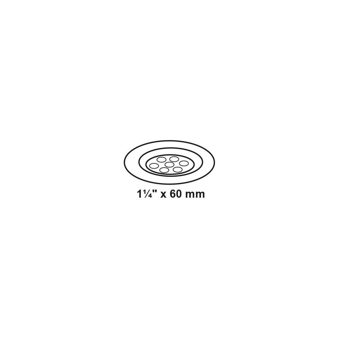 988072113 Valve cup, stainless steel, 1 1/4" x 60 mm, for univalve vue 2