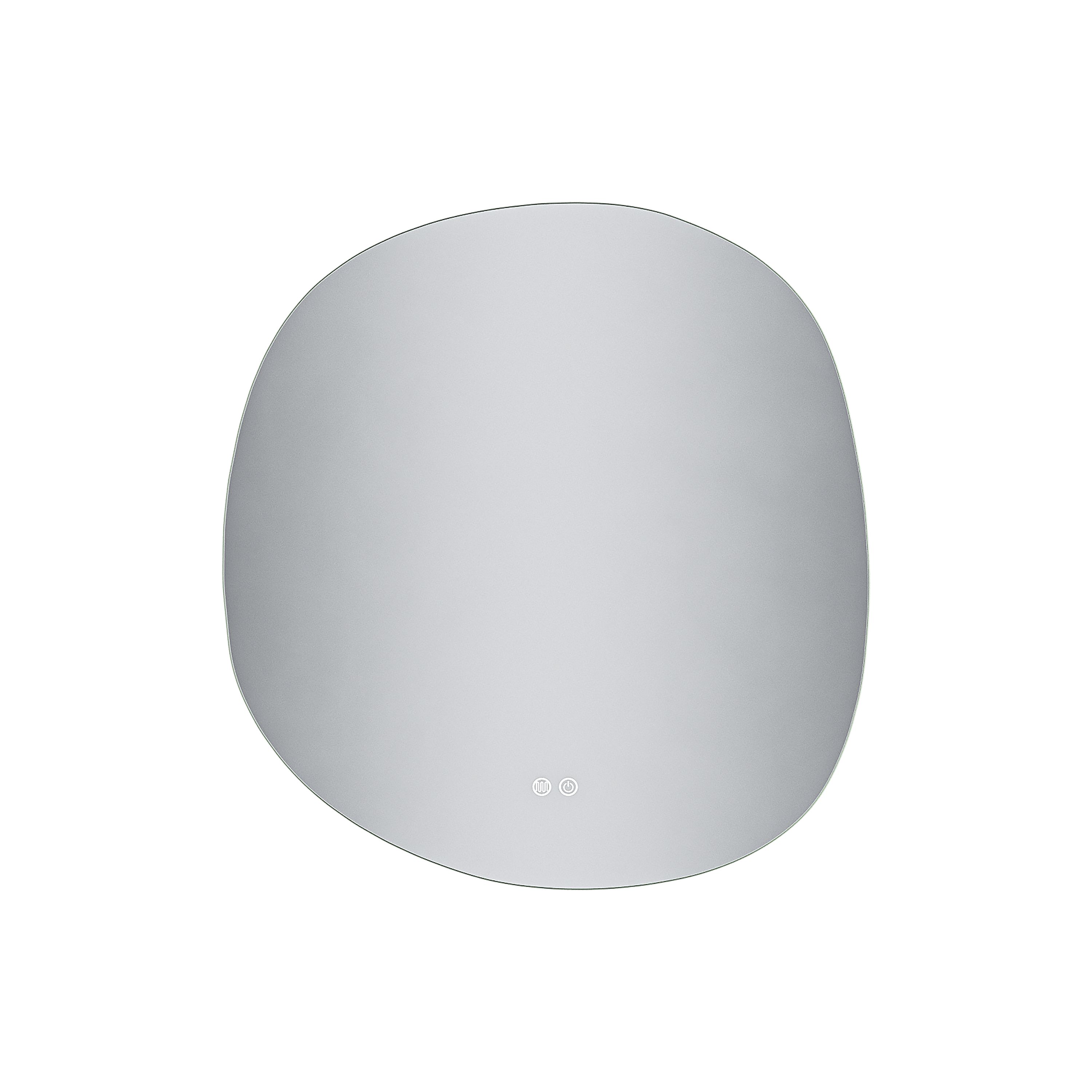 ALONI PEBBLE MIROIR - AVEC ÉCLAIRAGE LED - FORME ORGANIQUE - SANS CADRE - ANTI-BUÉE - TEMPÉRATURE DE COULEUR LED 3000-6000K - DIMMABLE - 80X85CM vue 2
