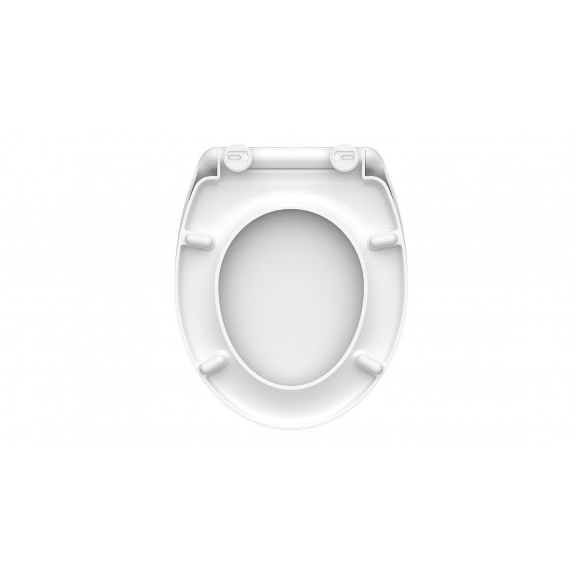 82300 Duroplast Toilet seat WHITE, with soft close and quick release vue 6