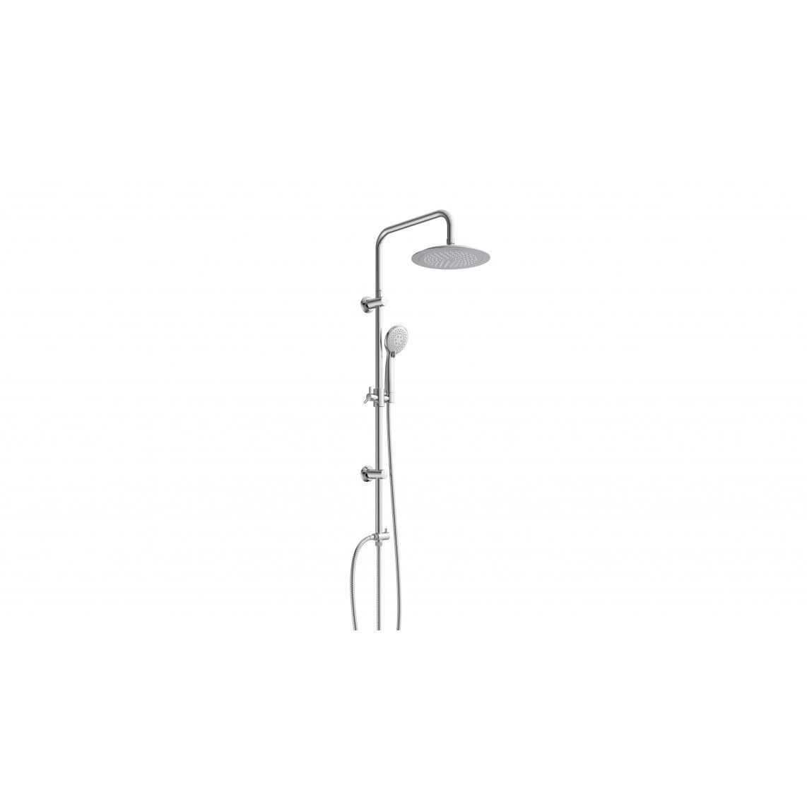 DX12009 Overhead shower set, chrome, for glueing vue 2