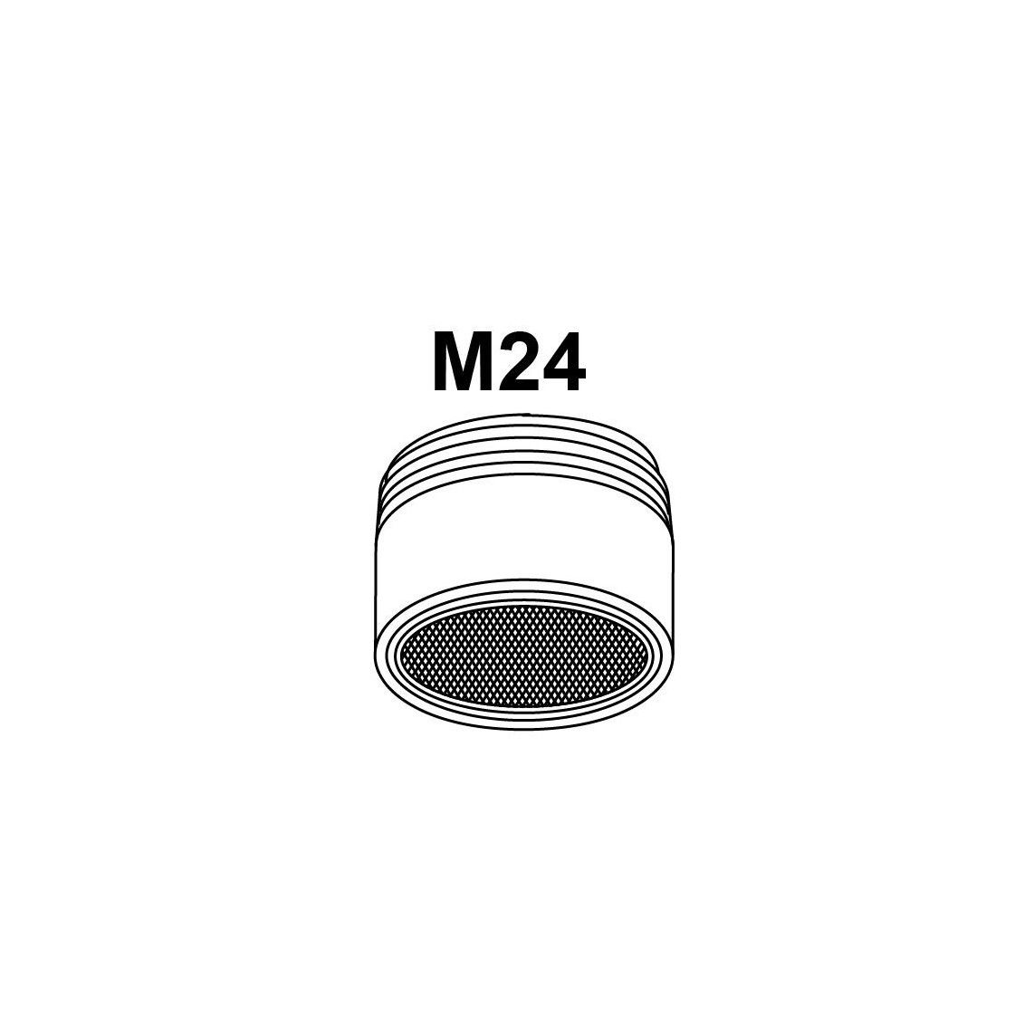989541313 MS straalregelaar, Gepolijst, M24AG vue 2