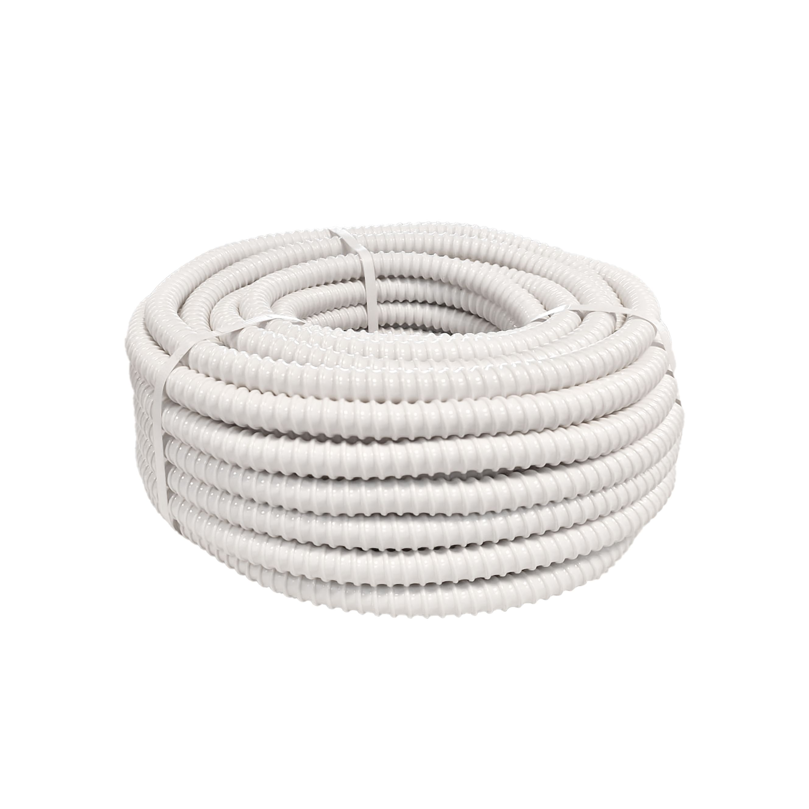Tuyau D’évacuation Des Condensats – Climatiseur – Universel – Flexible – Diamètre 16 MM – 25 M – Blanc