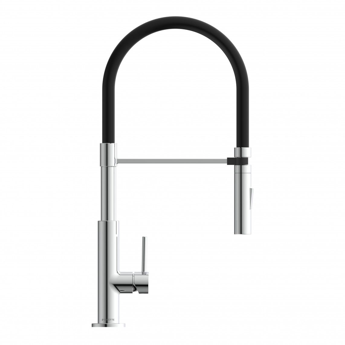 79180 STILO Sink mixer, chrome/black, chrome/red, with soft-touch hose vue 4