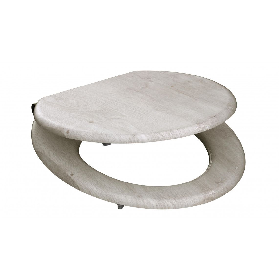 80192 MDF WC-zitting LIGHT WOOD, met valrem vue 4
