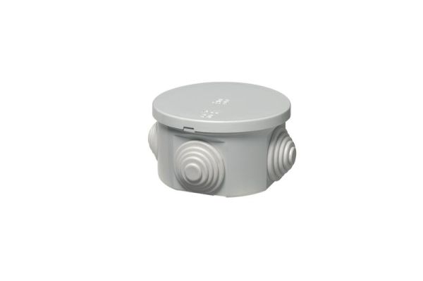 Boîte de dérivation ronde avec 4 passe fils IP44 diamètre 65 x 35 max 20mm