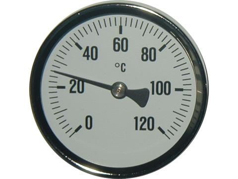 Thermomètre Blanc 0 - 120°C diamètre 63mm
