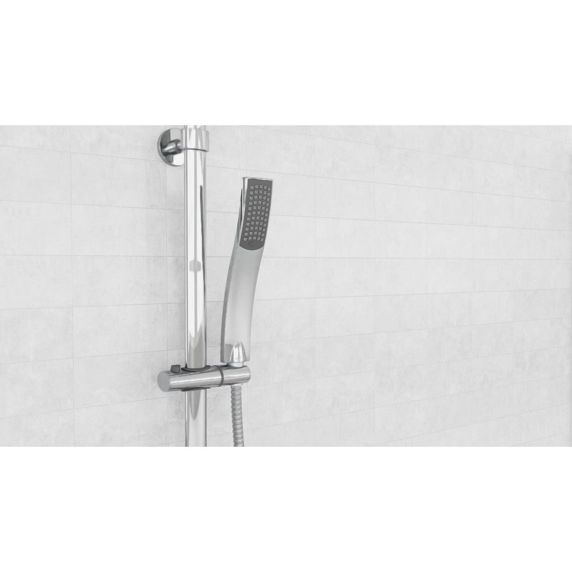 DXSTIOVCS-PR STILOVAL Set douche de pluie, chromé vue 5