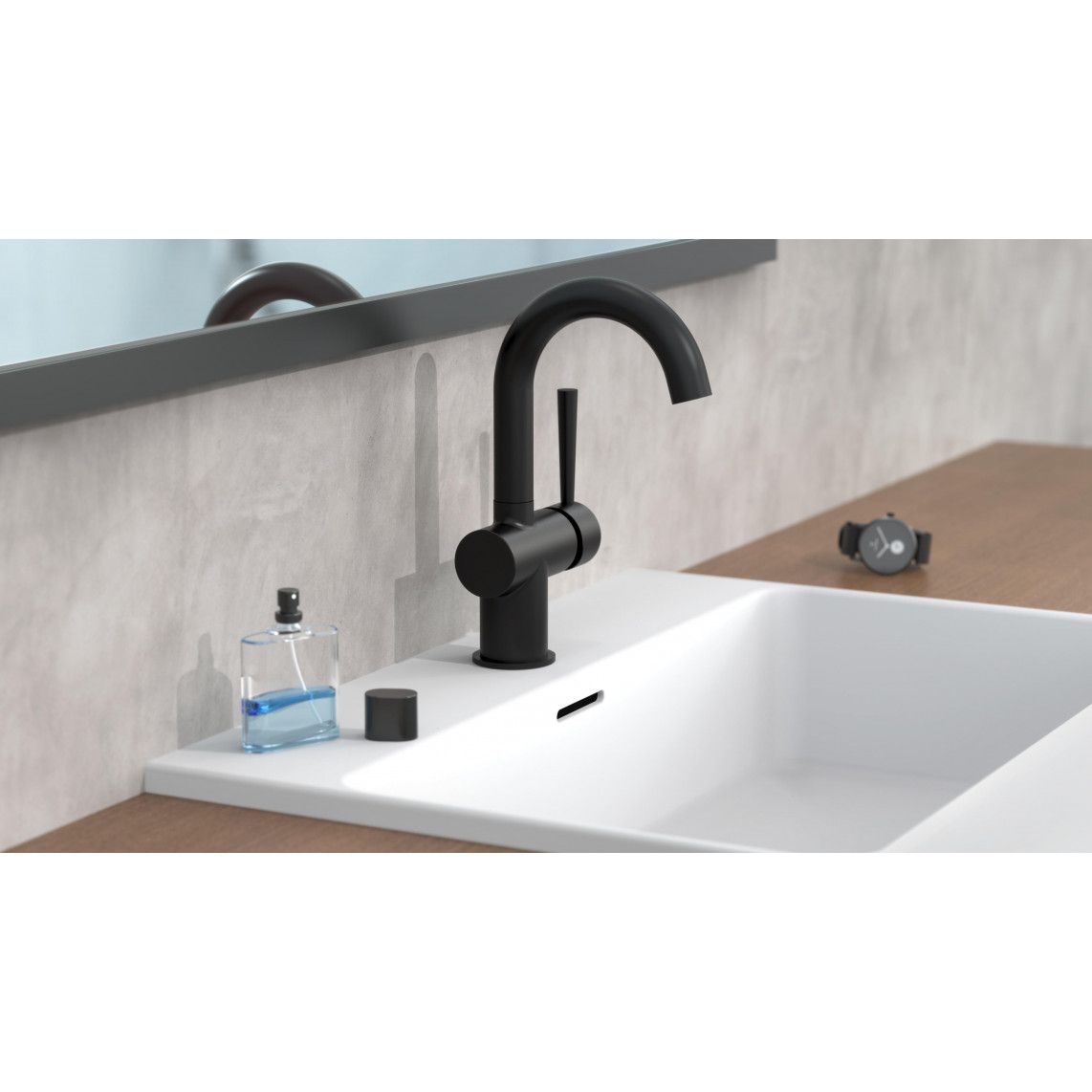 79016 CORNWALL Mitigeur lavabo, noir mat vue 7
