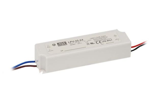 Alimentation Led 24Vdc - 35W 1.5A IP67 148 x 40 x 30mm