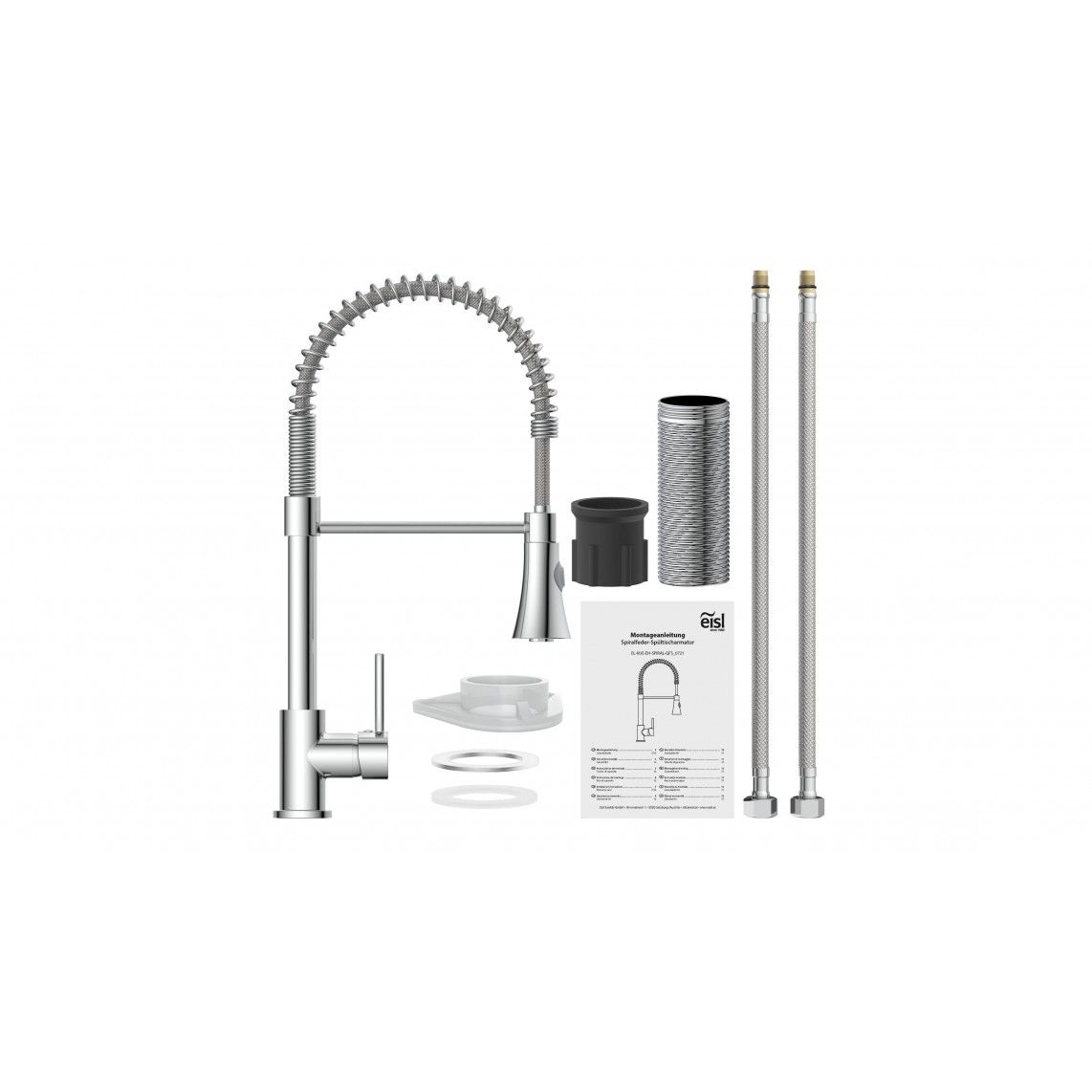 NI183ESCR-PR LEON Sink mixer, chrome, with pull-out sprayer vue 4