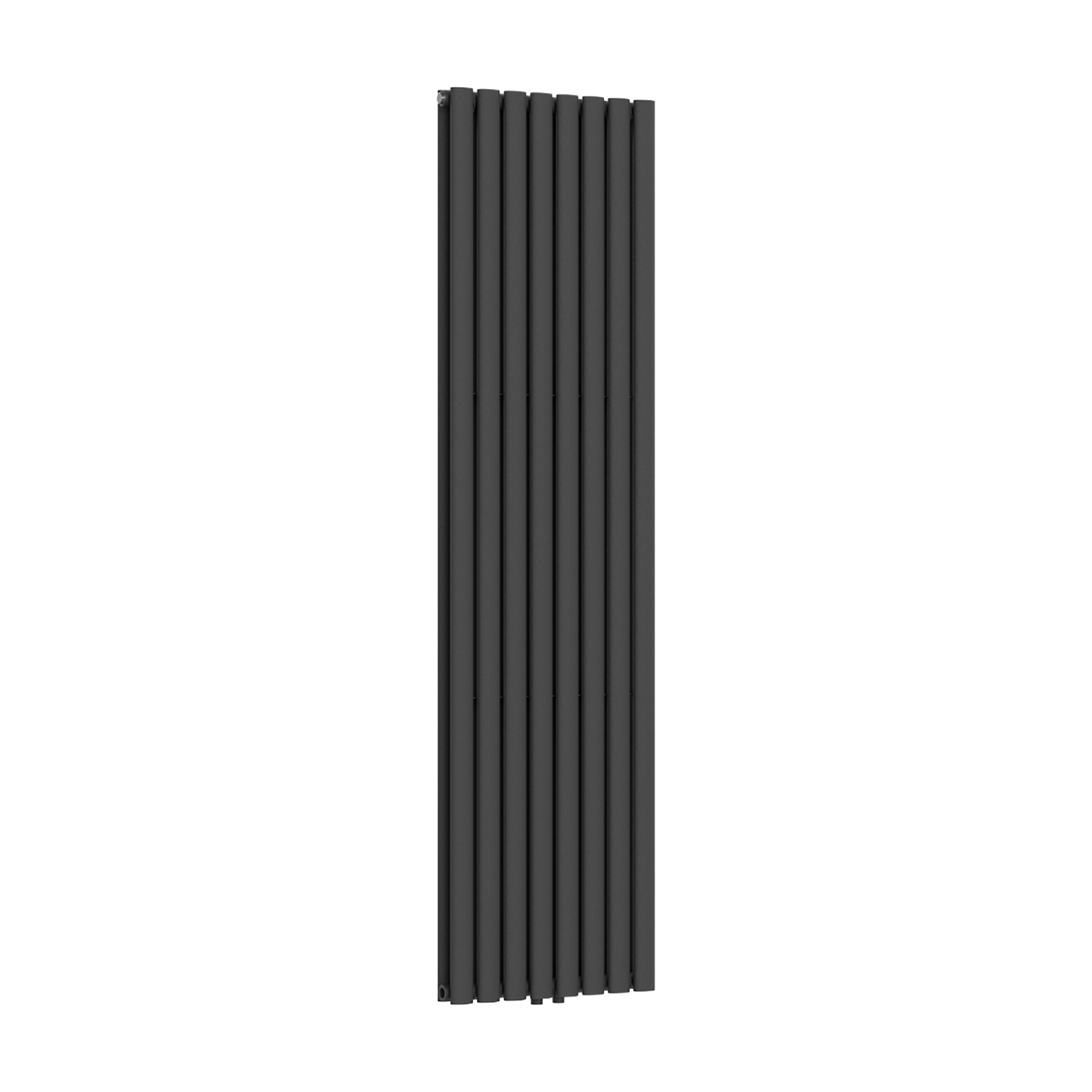 VERTI OVAL RADIATEUR - 1800X480 - DOUBLE - 2X8 ÉLÉMENTS - 1640W - NOIR MAT vue 3