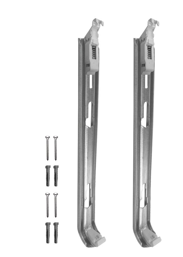 Henrad jeu 2 consoles radiateurs panneaux Henrad sans pattes fixation H500mm