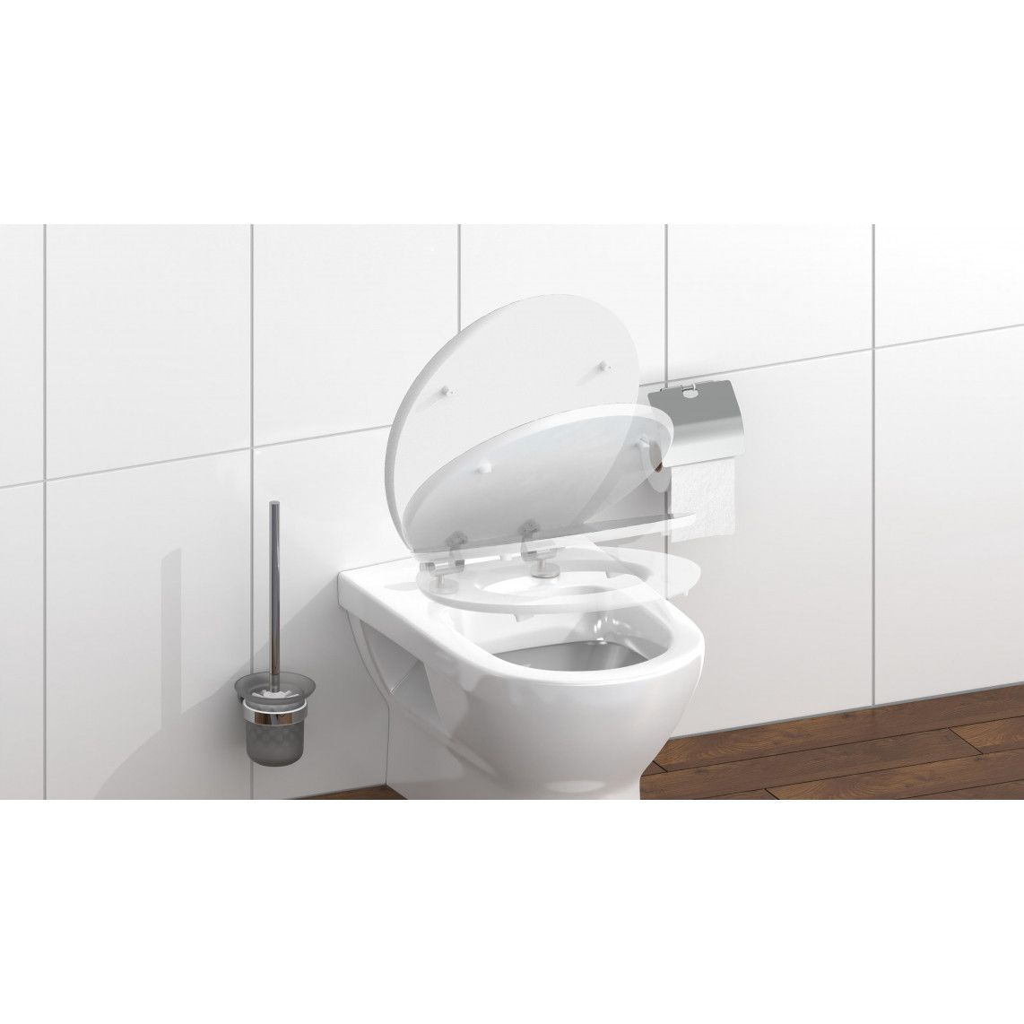 80540 MDF HG Toilet seat SHELL HEART, with soft close vue 9