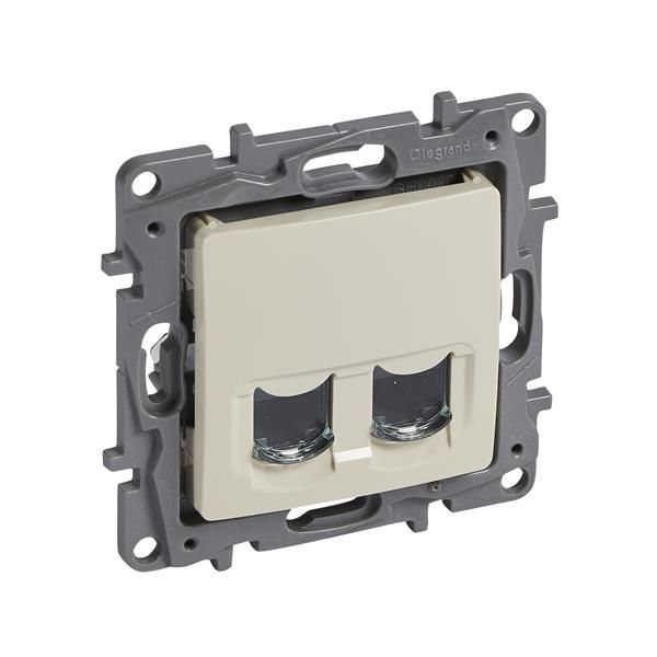 Niloé prise RJ45 double cat6 UTP Crème à vis