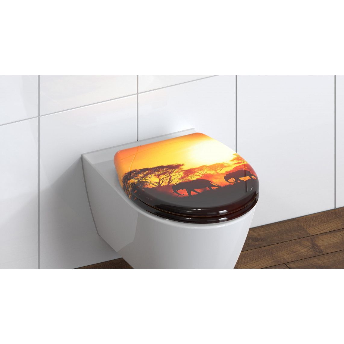 82360 Duroplast Toilet seat AFRICA, with soft close and quick release vue 7