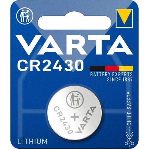 Pile lithium 3V 280mAh hauteur 3mm diamètre 24.5mm