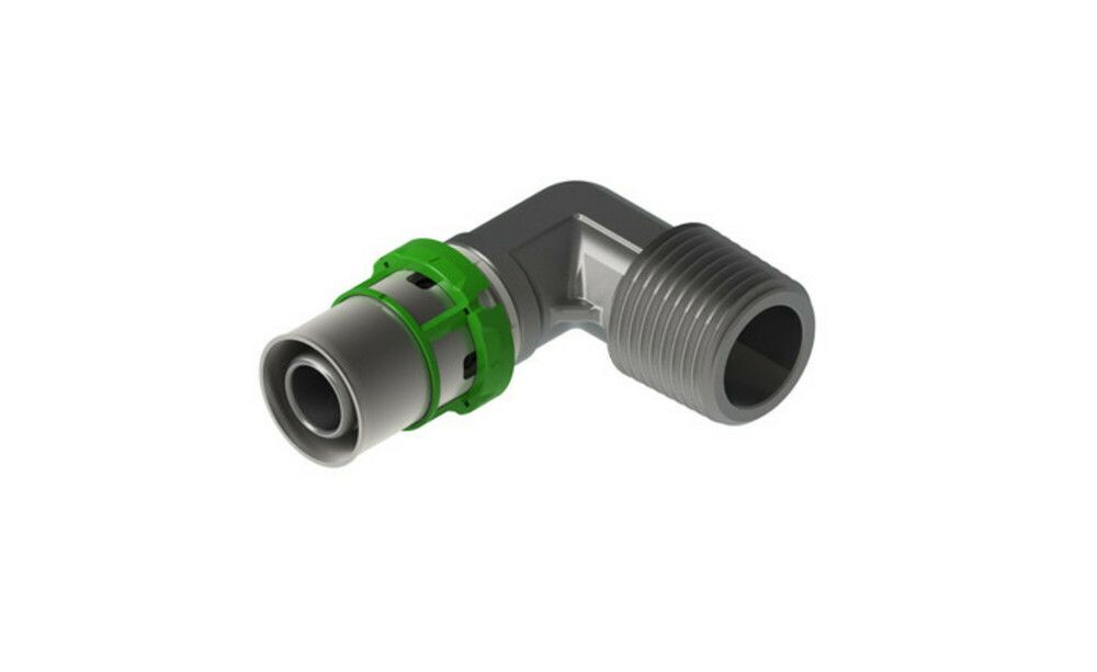 Comap Skinpress Coude 90° Tube Multicouche Multiskin Raccord À Sertir M 16-1/2M