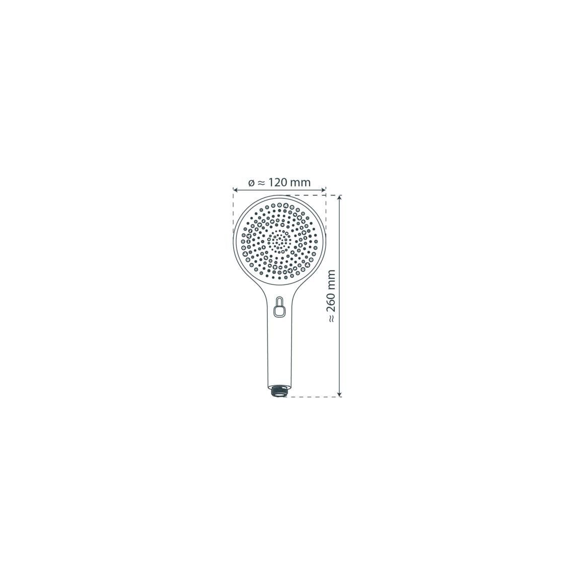60260 IBIZA Handdouche, chroom/wit vue 2