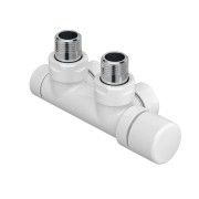 SET DE 2 CACHES BLANC POUR LE KIT ROBINETTERIE CHAUFFAGE UNI8