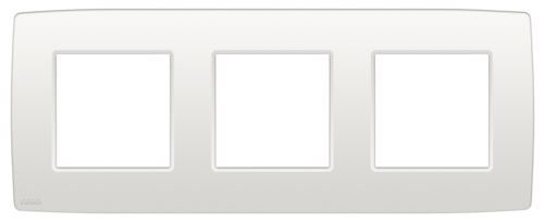 Plaque de recouvrement triple, entraxe de 71 mm, couleur Niko Original white