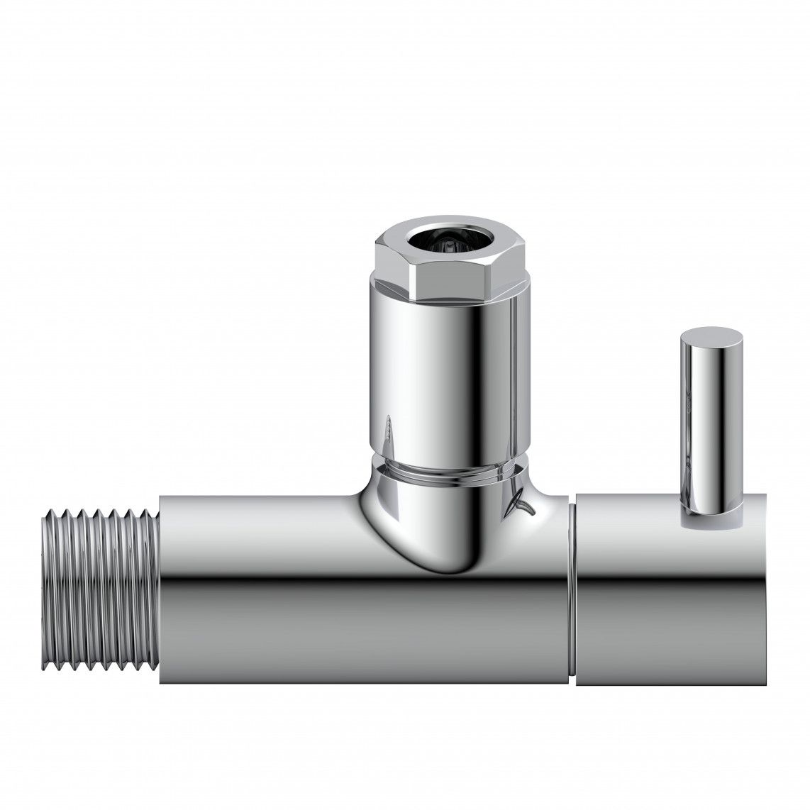 98166110 DEV-5WK Angle valve, 1/2" male x 10 mmQ, with rose vue 8