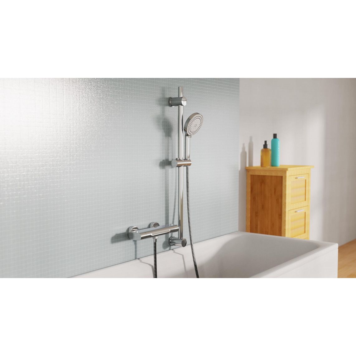 DX5081C PARMA Hand shower set, chrome/ black vue 10